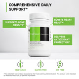 Gros plan sur les gélules DaVinci K2 Resveratrol pour usage quotidien