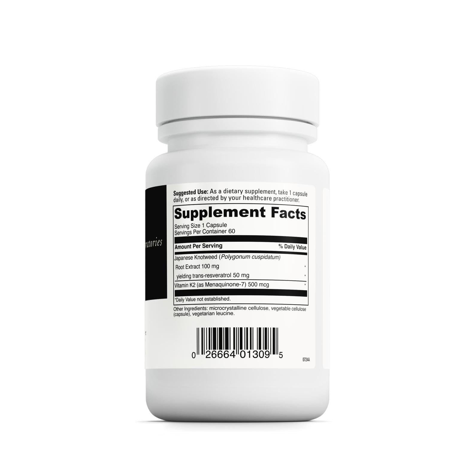 Gélules DaVinci K2 Resveratrol, complément pour densité osseuse et fonction vasculaire