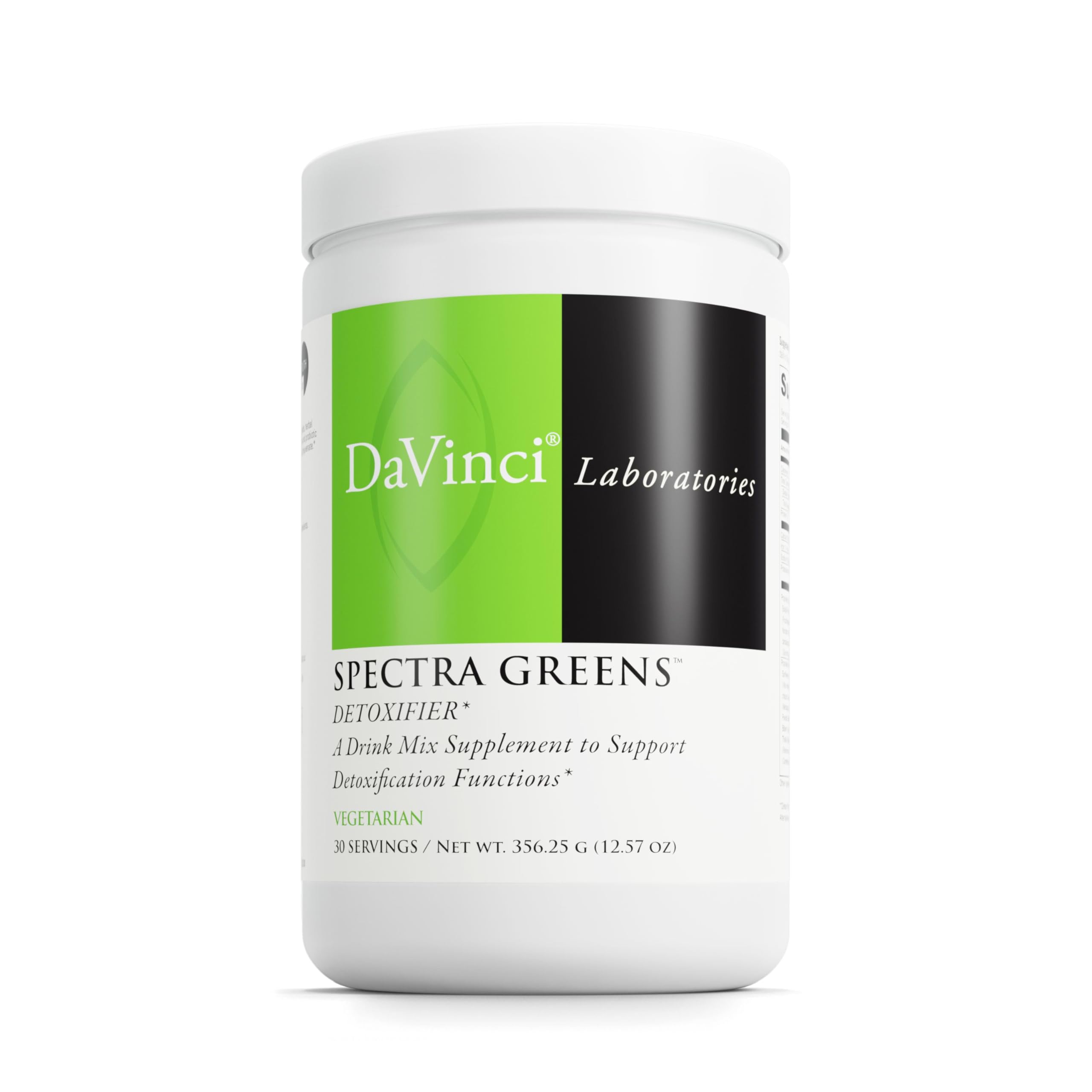 Spectra Greens Detoxifier par DAVINCI – bouteille: soutien digestif potentiel.