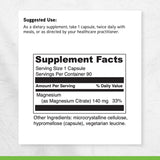 Sans gluten, DaVinci Magnesium Citrate respecte les régimes.