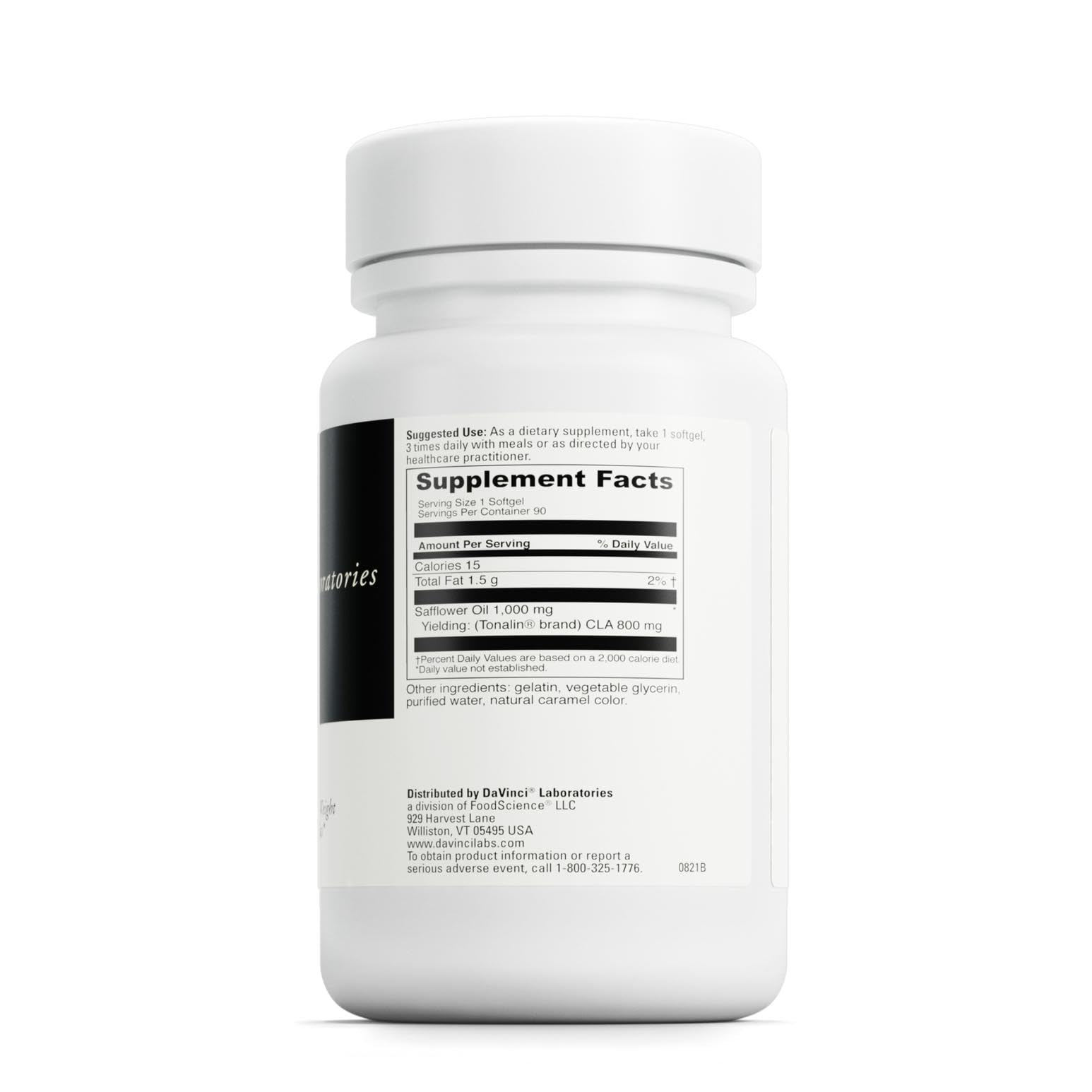DAVINCI Tonalin-CLA issu de l'huile de carthame, source naturelle de CLA