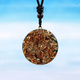 Pendentif malachite Day Day Up, protection et absorption des énergies négatives.