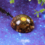 Day Day Up oeil-de-tigre detail orgonite, protection d aura et confiance au quotidien.