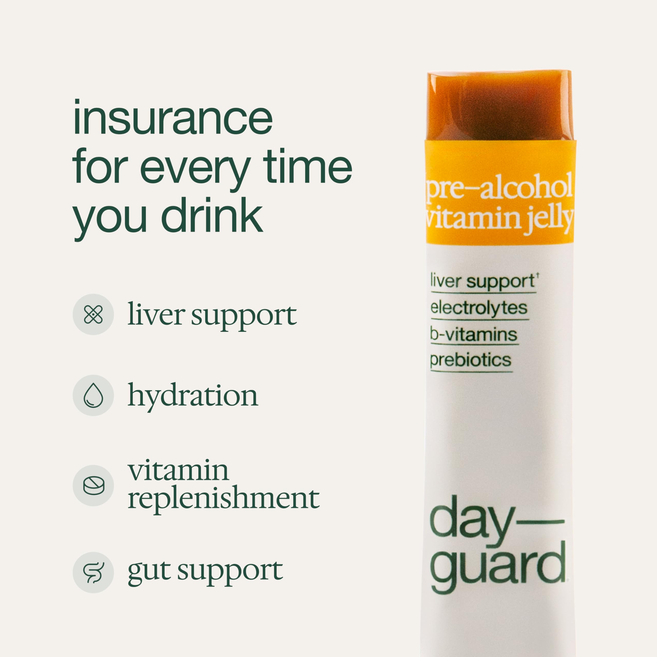 Emballage DayGuard 10 sachets pour emporter facilement.
