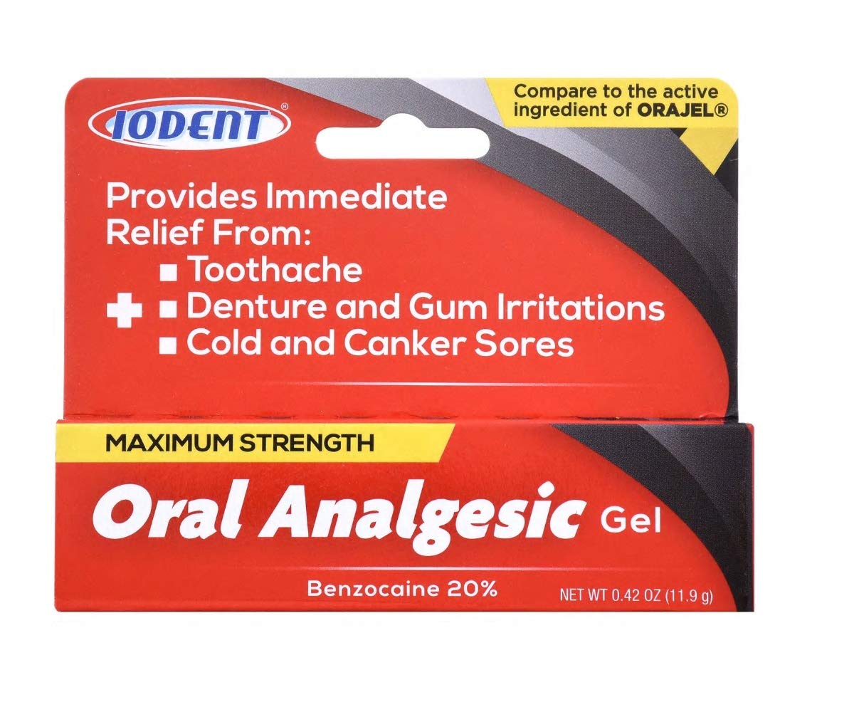 DDI Iodent gel analgésique buccal – emballage pratique pour une utilisation rapide