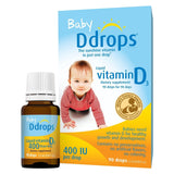 Ddrops bébé, emballage-boîte, pratique pour stocker et voyager.