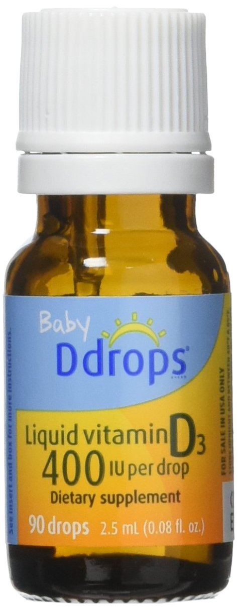 Ddrops Bebe goutte D3 400 UI, dose unique facile à ajouter au repas.