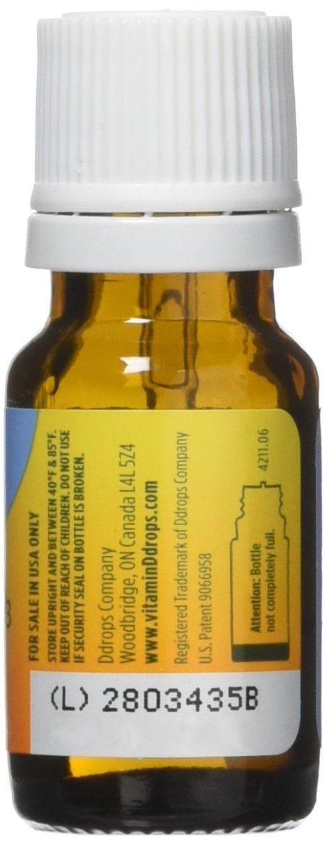 Ddrops Bebe pipette dose, sans arôme, idéal pour nourrisson.