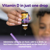 Ddrops Kids Booster – dosage d'une goutte, facile à administrer sous la langue.