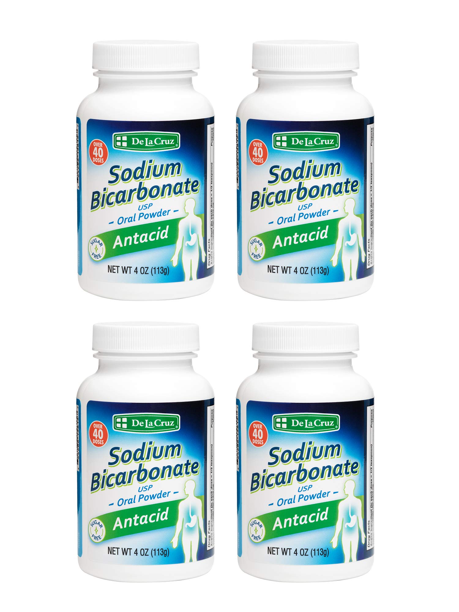 Bouteille De La Cruz bicarbonate de soude, emballage pratique et facile à utiliser.