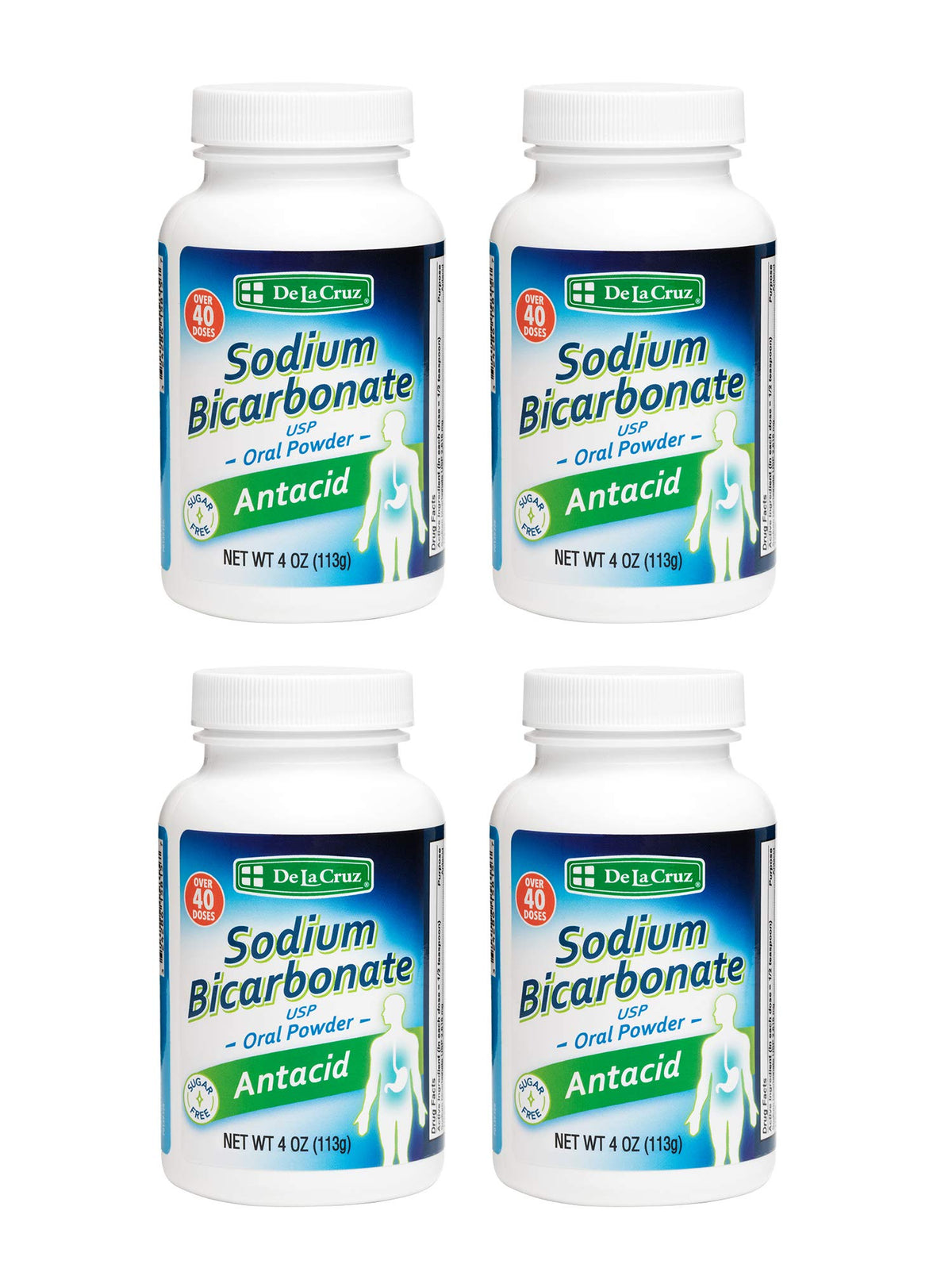 Bouteille De La Cruz bicarbonate de soude, emballage pratique et facile à utiliser.