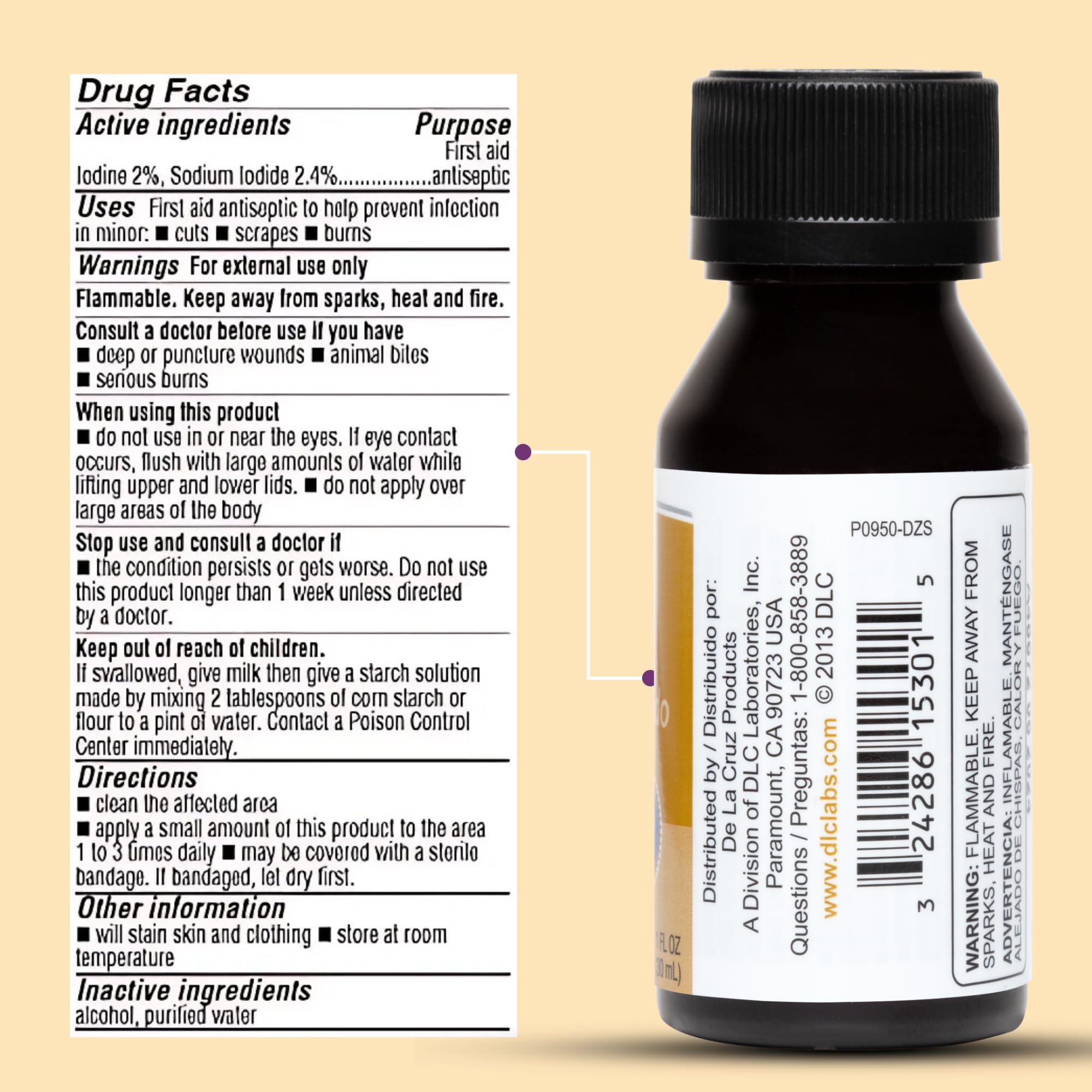 Fabriqué aux États‑Unis, flacon fiable pour les soins.