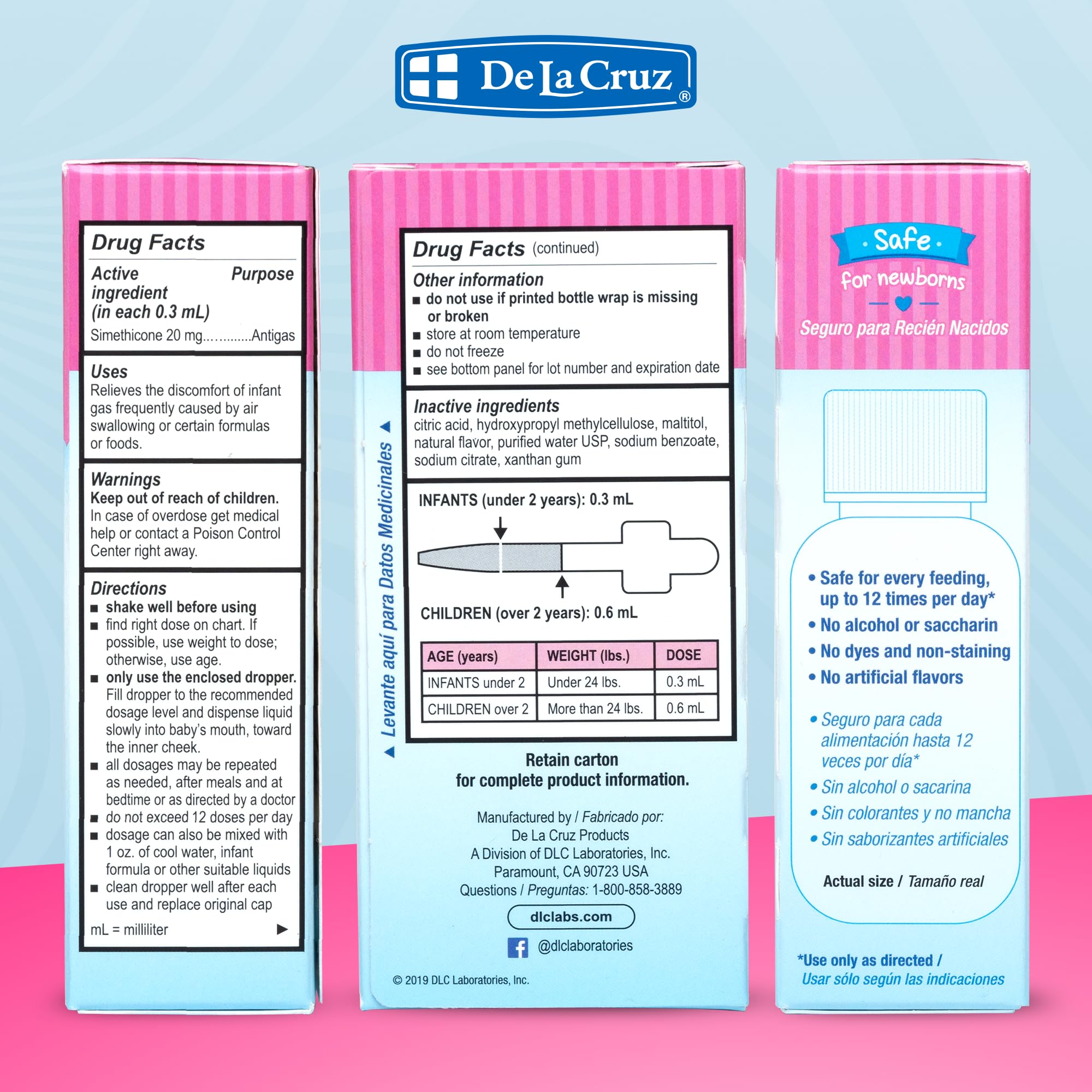 Bouteille De La Cruz avec guide d’utilisation quotidienne