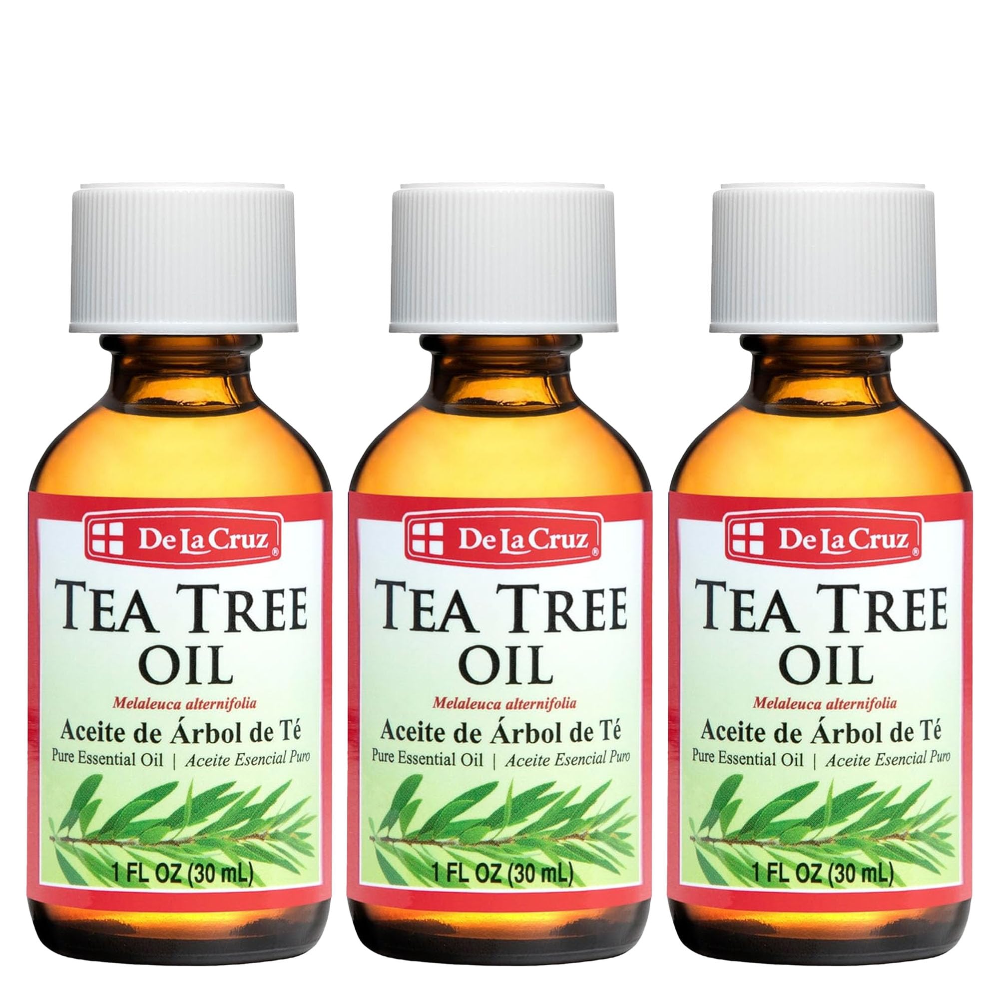 Huile De La Cruz, bouteille d’arbre à thé australienne, parfaite pour l’aromathérapie.