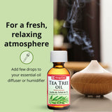 Diffuseur d'aromathérapie avec Tea Tree De La Cruz — parfum apaisant.