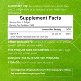 DEAL SUPPLEMENT : vitamine A associée à l'huile de coco pour meilleure assimilation.