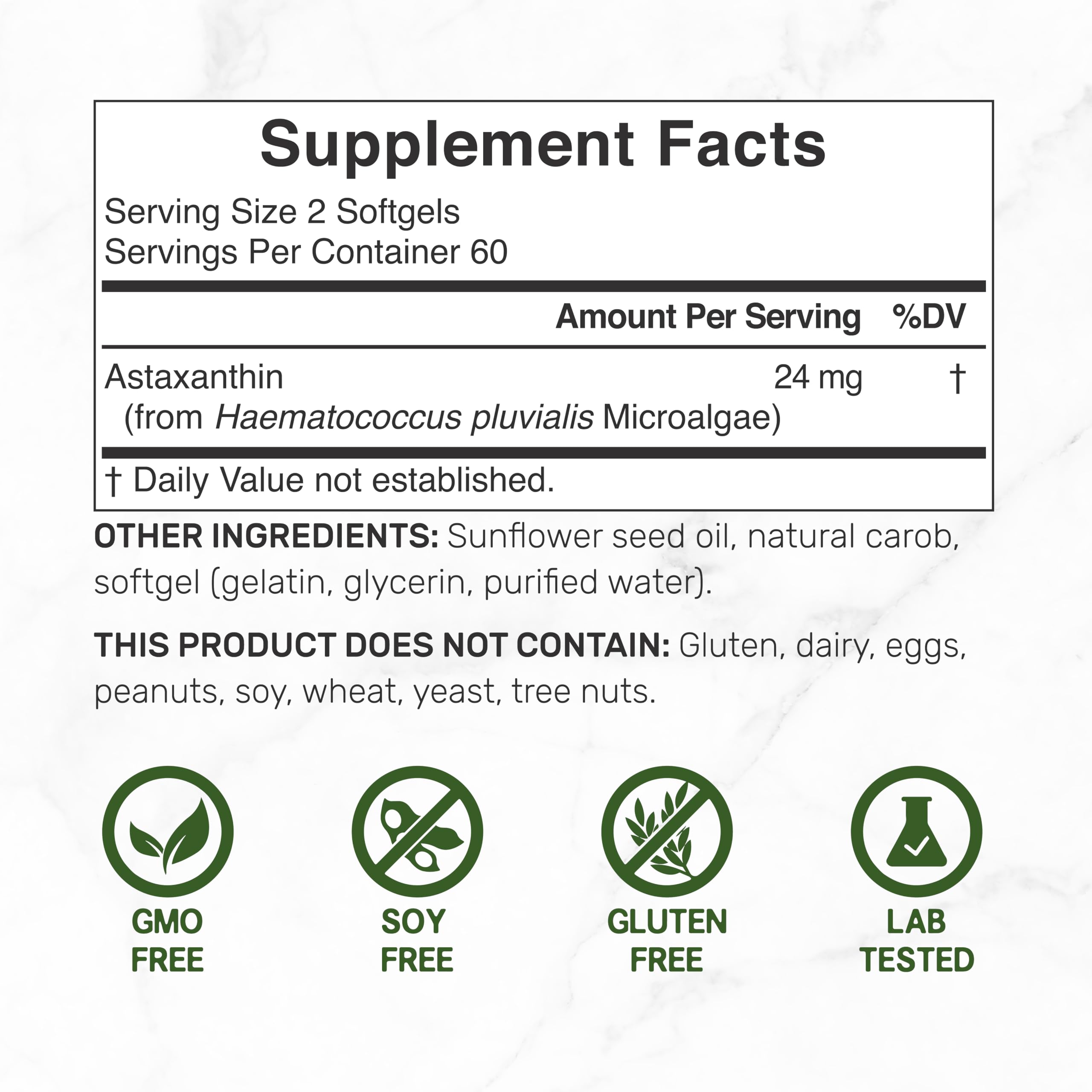 DEAL SUPPLEMENT Astaxanthin : capsules riches en antioxydants pour articulations et immunité