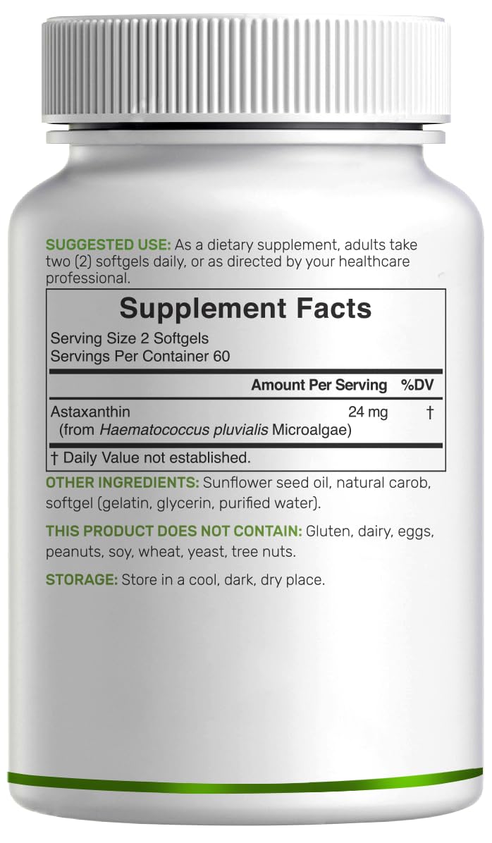 DEAL SUPPLEMENT Astaxanthin : emballage clair et pratique