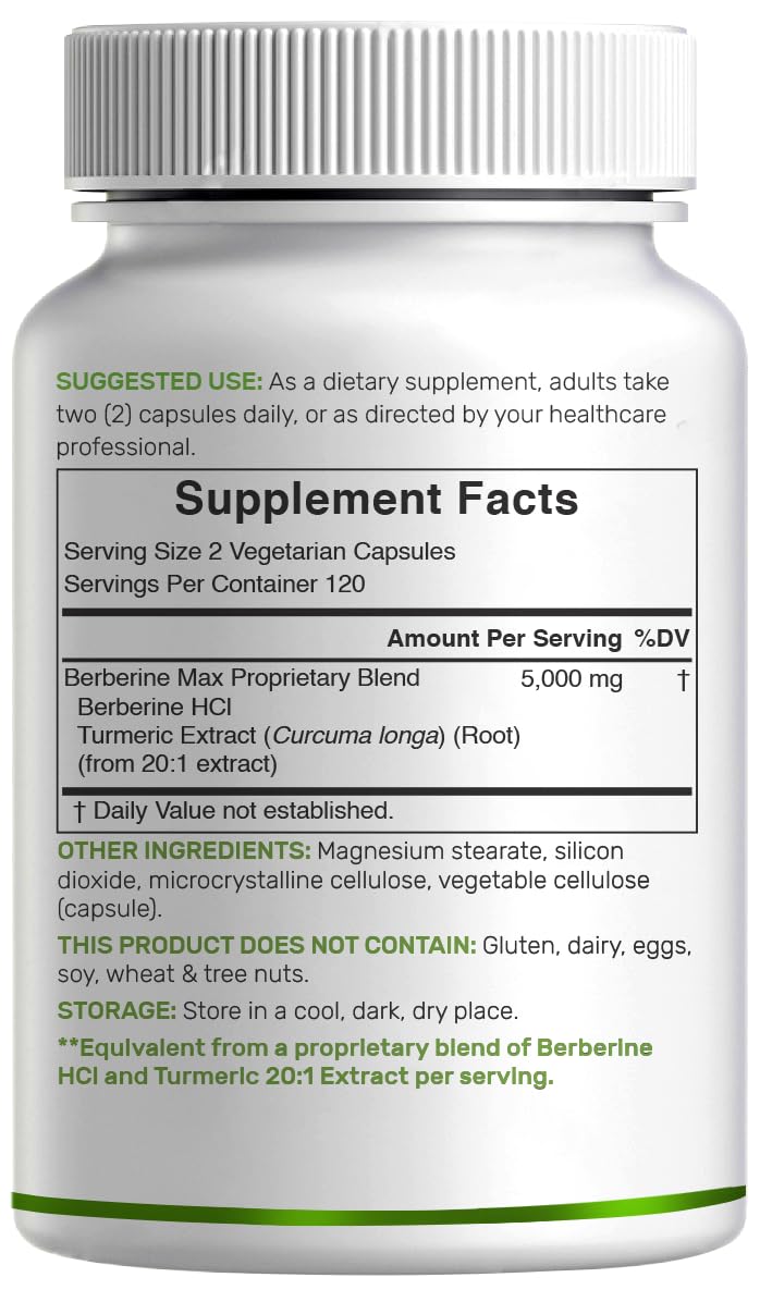 Bon état d’étiquette montrant berberine 97% HCl
