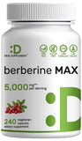DEAL SUPPLEMENT Berberine Max: bouteille et formule 2 en 1 berberine et curcuma
