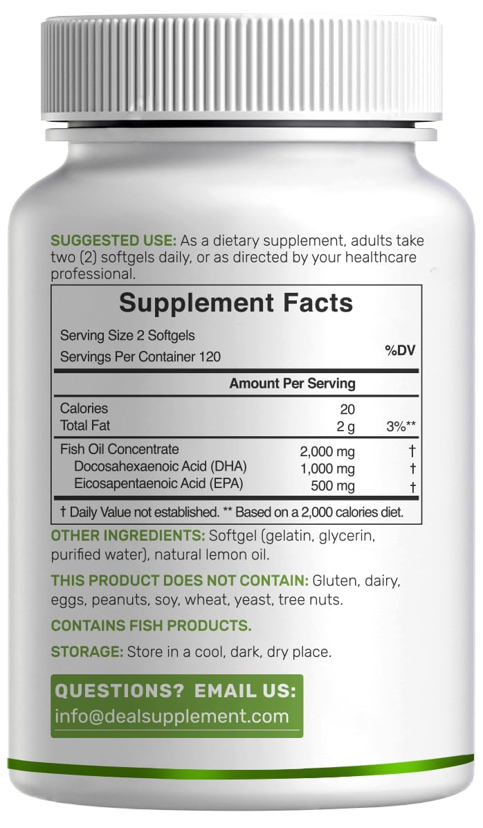 Deal Supplement DHA: bénéfices potentiels pour cerveau et cœur selon les habitudes.