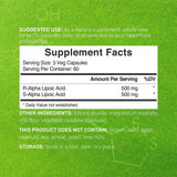 DEAL SUPPLEMENT Capsules végan Alpha-lipoïque, faciles à intégrer pour un soutien énergétique potentiel.
