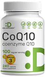 DEAL SUPPLEMENT CoQ10 Omega-3: bouteille 240 capsules prête à l'emploi.