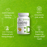 DEAL SUPPLEMENT CoQ10 Omega-3: emballage durable et informatif.