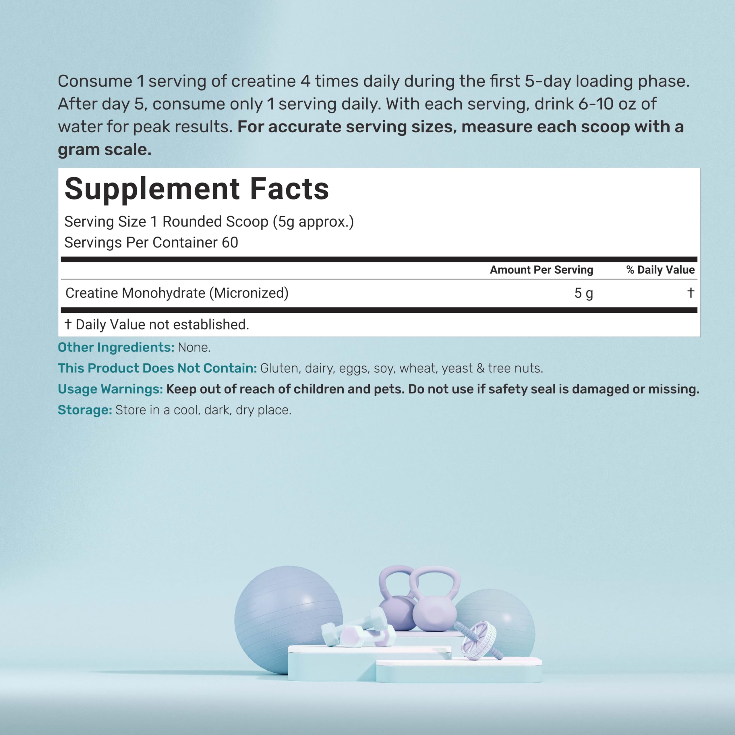 Deal Supplement créatine monohydrate neutre, poudre sans goût pour mélanges faciles.