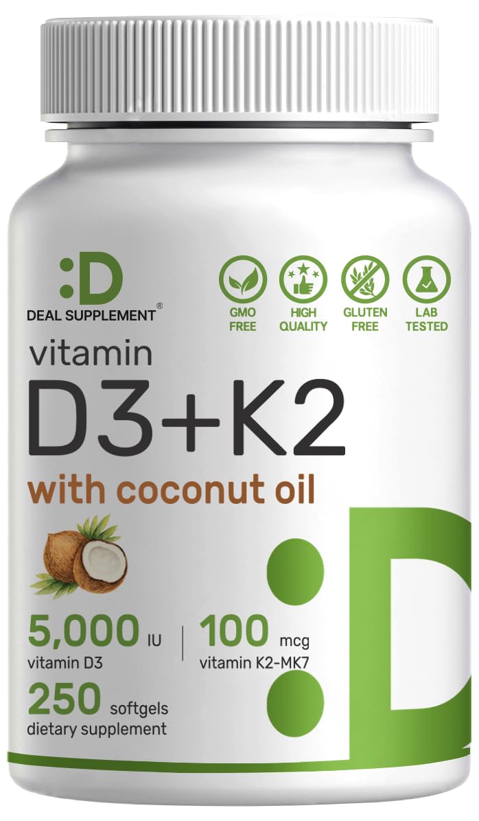 DEAL SUPPLEMENT D3 K2: gélules faciles à avaler pour un soutien quotidien.
