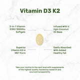 Étiquette claire DEAL SUPPLEMENT D3 K2 MK7 sur l’emballage
