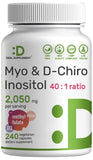 Deal Supplement flacon Myo-Inositol et D-Chiro Inositol – soutien potentiel de l'équilibre hormonal.