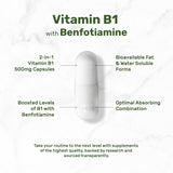 Gélules Deal Supplement Benfotiamine, faciles à intégrer dans la routine.