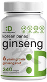 Deal Supplement Ginseng softgel-bouteille, énergie potentielle et concentration au quotidien.