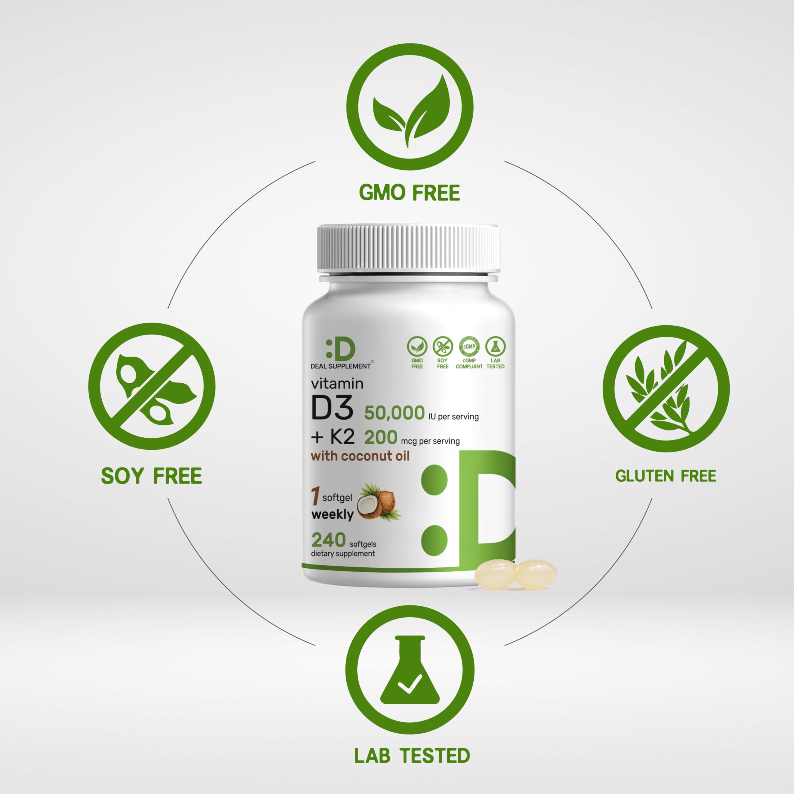 DEAL SUPPLEMENT Huile Coco Vierge – Hydratation naturelle et meilleure absorption potentielle.