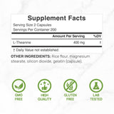 DEAL SUPPLEMENT L-théanine capsules-400mg - relaxation sans somnolence.