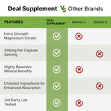 DEAL SUPPLEMENT Magnésium citrate, sans OGM et sans allergènes majeurs
