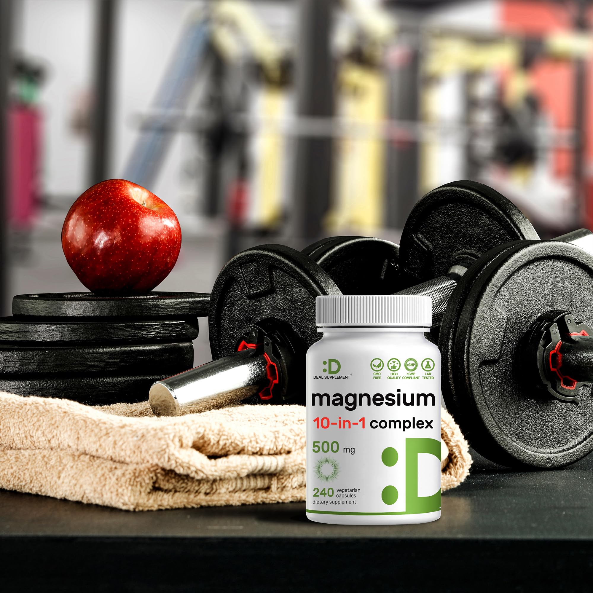 DEAL SUPPLEMENT Magnesium Complex — 240 capsules — longue durée d’utilisation.
