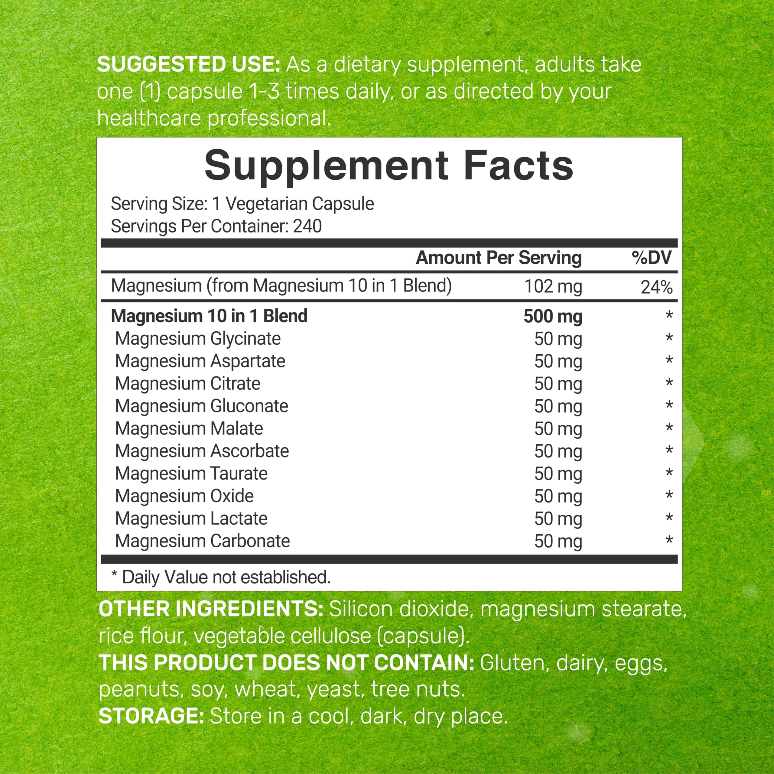 DEAL SUPPLEMENT Magnesium Complex — capsules végétales — prise pratique et biodisponibilité.