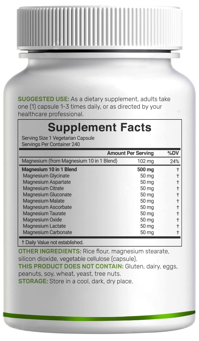 DEAL SUPPLEMENT Magnesium Complex — emballage sans allergènes — produit fiable.