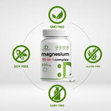 DEAL SUPPLEMENT Magnesium Complex — étiquette 500 mg — teneur du magnésium par capsule.