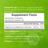 Deal Supplement Magnésium Glycinate – étiquette en gros plan, connaissance claire de la composition.