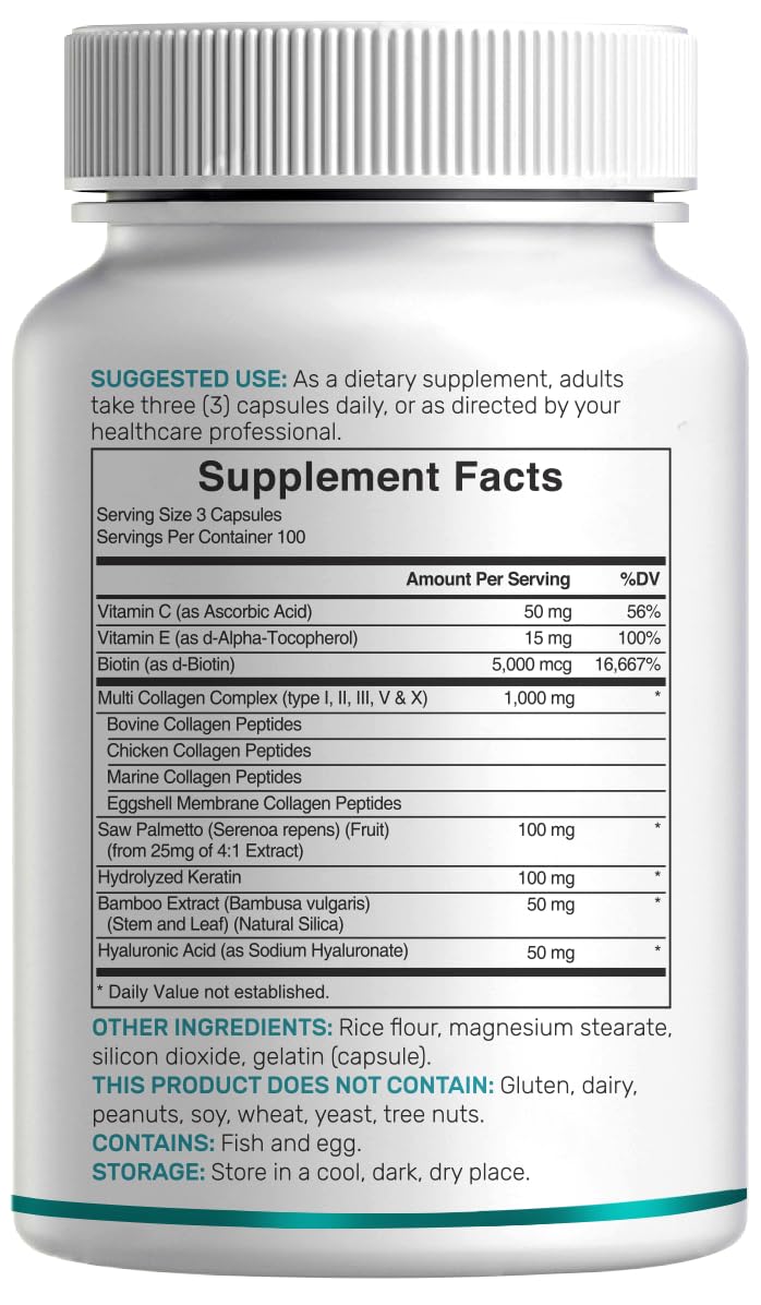 Saw palmetto inclus dans la formule pour cheveux et ongles DEAL SUPPLEMENT