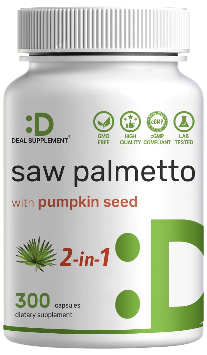 Bouteille DEAL SUPPLEMENT Saw Palmetto, capsules faciles à prendre