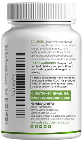 Capsules DEAL SUPPLEMENT Saw Palmetto en prise quotidienne