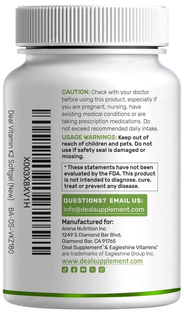 DEAL SUPPLEMENT Emballage 180 gélules – longue durée d’utilisation.