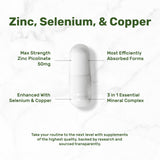 Deal Zinc 50 mg — Étiquette claire avec les détails du produit et sa traçabilité.