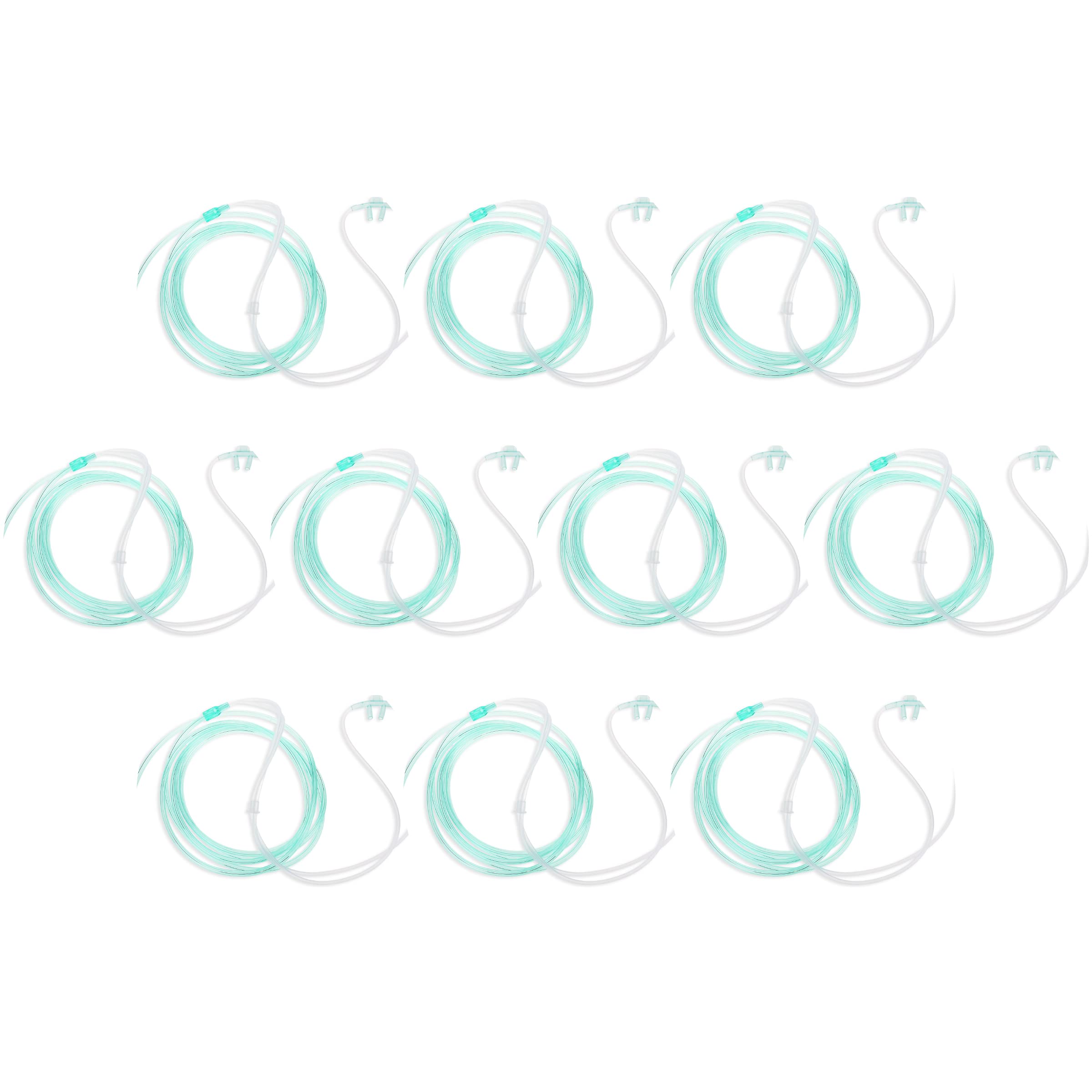 Dealmed cannule nasale adulte standard droite 7 pieds, visibilité accrue pour éviter les trébuchements.