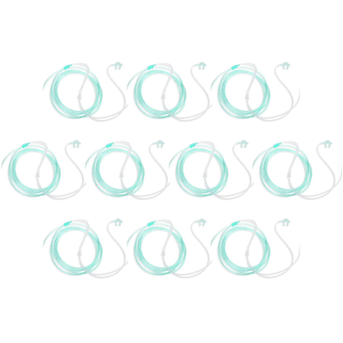 Dealmed cannule nasale adulte standard droite 7 pieds, visibilité accrue pour éviter les trébuchements.