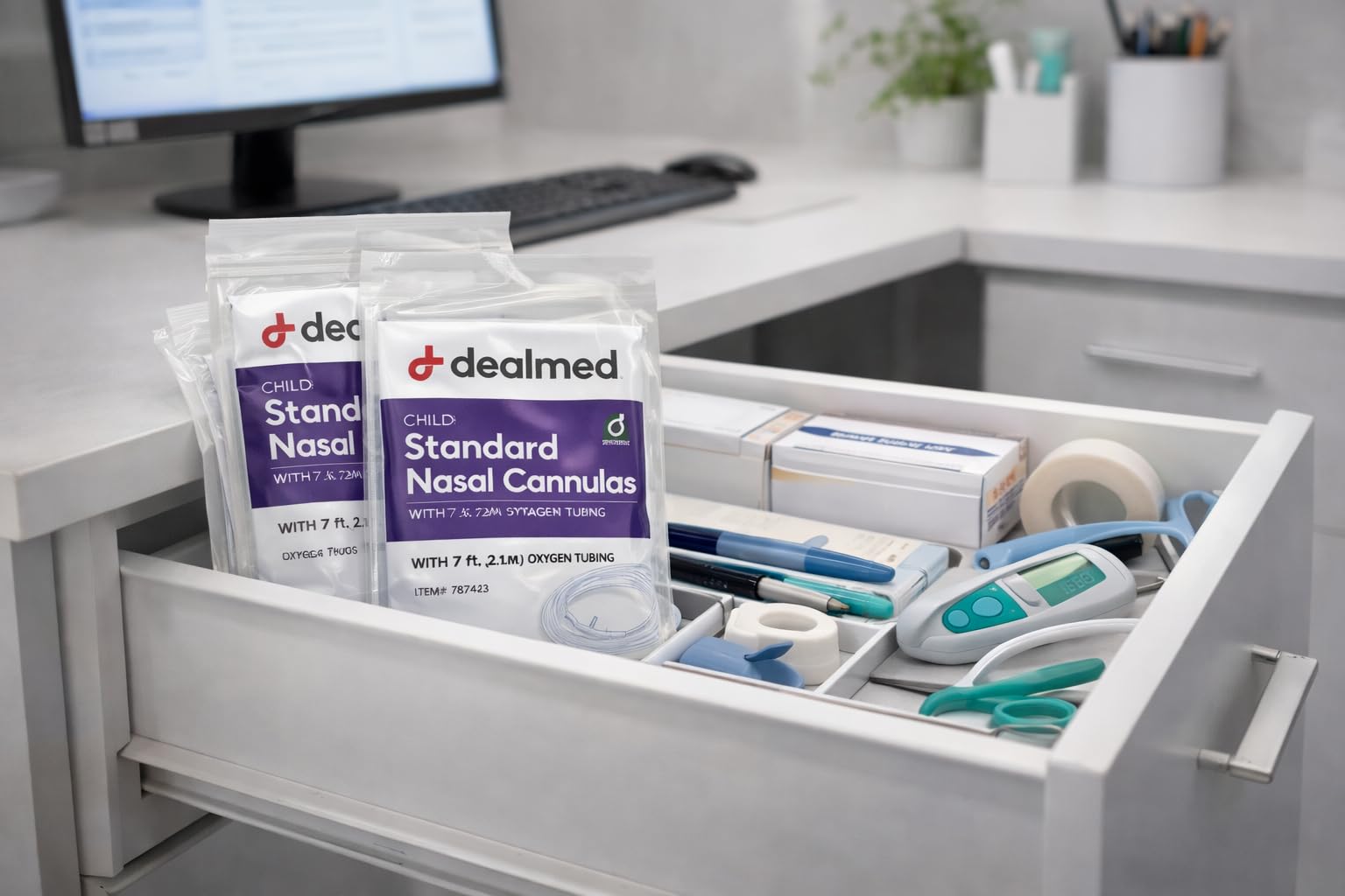 Tube Dealmed résistant à l’écrasement, idéal pour usage unique.